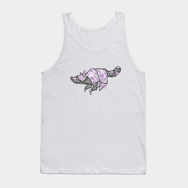 Origami Raccoon Tank Top by Mess By Design 